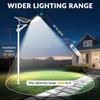 4 Sets of Outdoor Waterproof Solar Lamps, 6000mAh Solar Street Lamps, Suitable for Outdoor Lighting from Dusk To Dawn