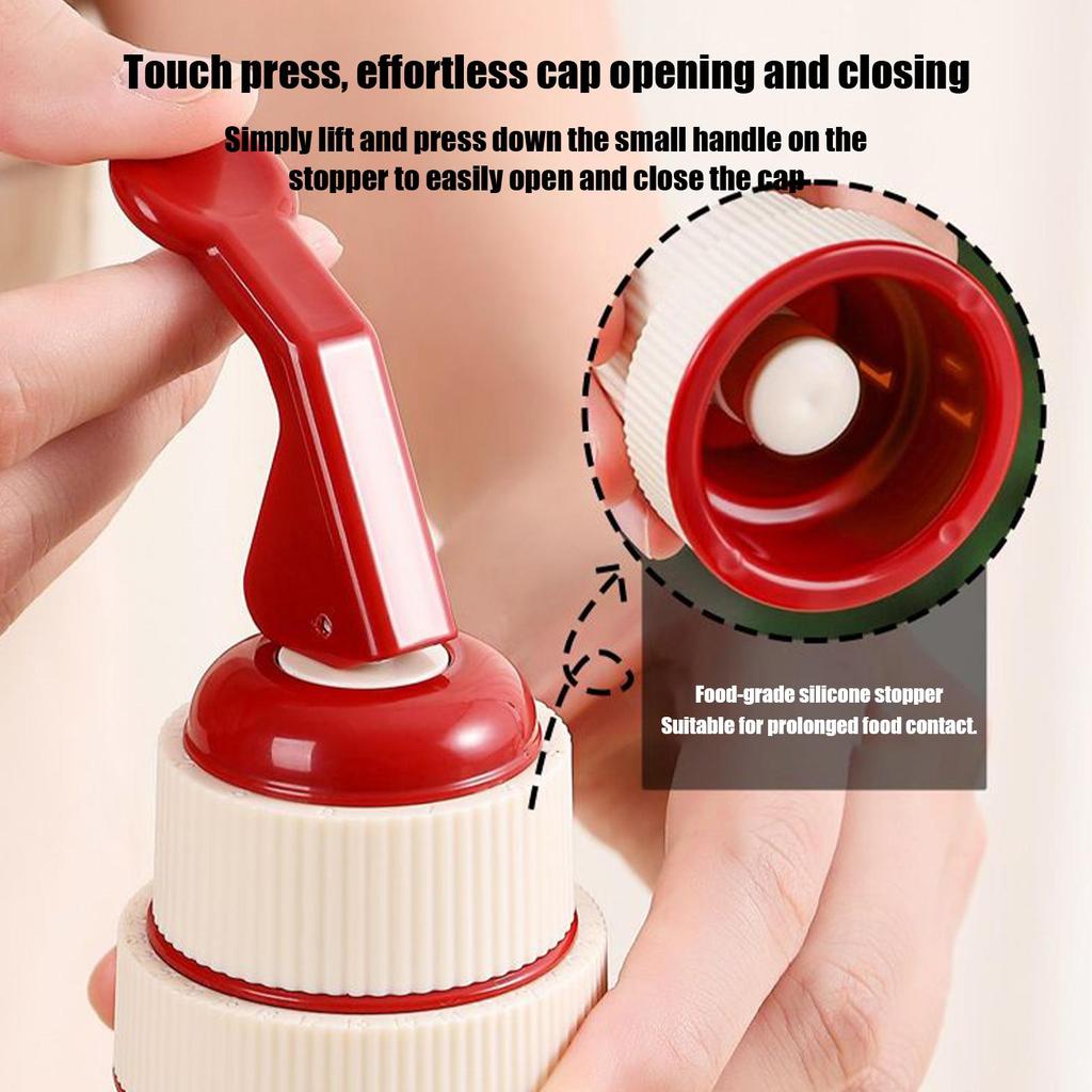 Wine Stopper Beverage Preserver with Time Scale Record Wine Cork Stopper for Home Christmas Kitchen Dinner Parties Bar Family