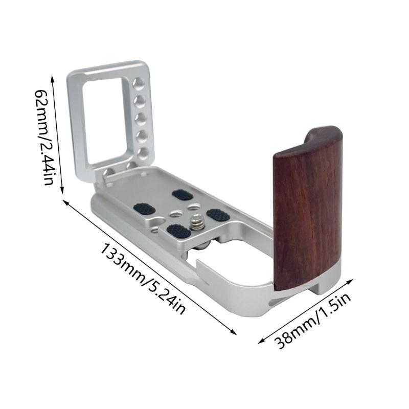 For  X-T30 X-T20 X-T10 Camera Quick Release QR L Plate, Anti Slip Metal Holder Hand Grip, Aluminum Aloy