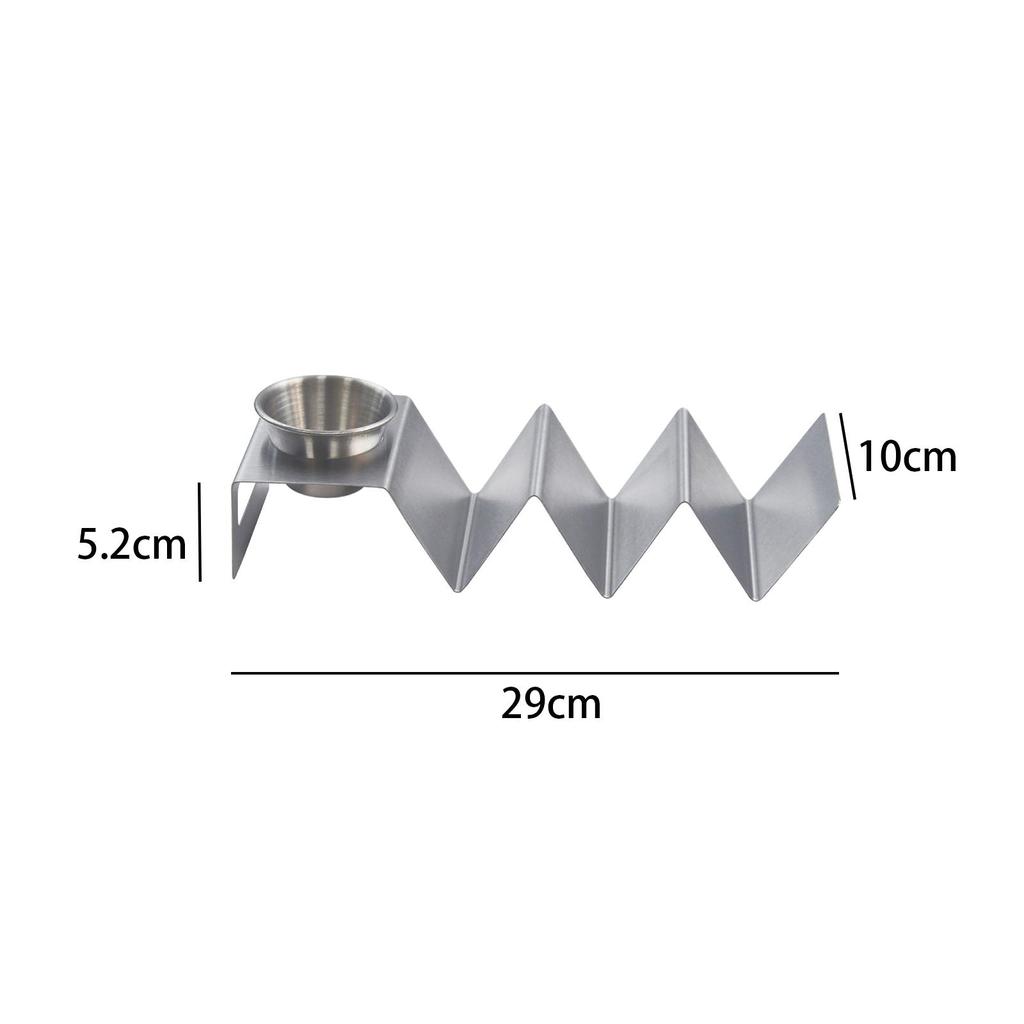 Taco Tray Holder Wave Shape Taco Rack Plate Server for Pancakes Restaurant, Home Mexican Food Oven Grill Kitchen Cooking Tool