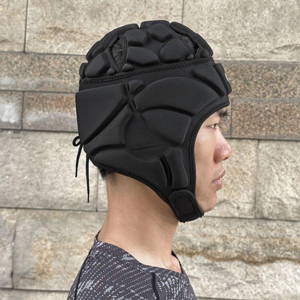 Prodyšná Fotbalová Ochranná Helma Pěnová Výplň EVA Lyžařský Chránič Hlavy Brankářská Helma Fotbal