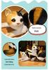Cute Kitten Plush Pillow Doll - Small Floral Comfort Toy for Kids