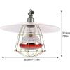 YARNOW Livestock Heat Lamp with Metal Cage, 250W Chicken Coop Heater, Brooder Heater for Chicks, Reptiles, and Pets, 11.8 X 7.9 Inch, Random Color