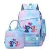 Sac à dos Disney Stitch pour filles d'école primaire Léger Ergonomique Grande Capacité Double Épaule pour Classes 1-6 Bleu