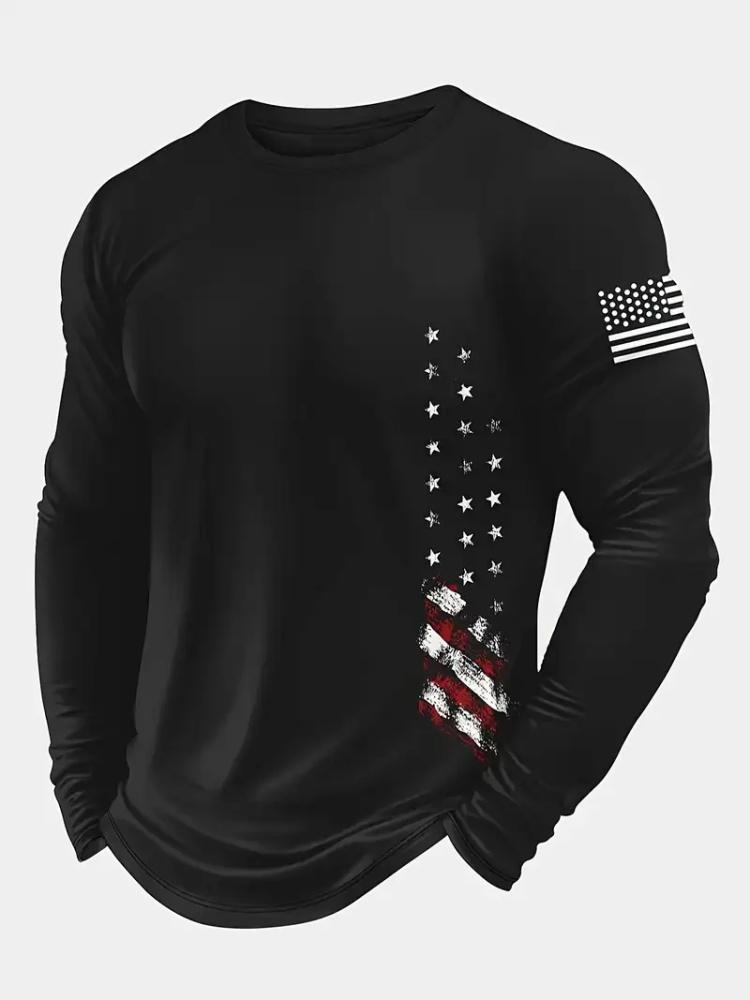 Kraftvoller Löwe 3D-gedrucktes trendiges und modisches langärmeliges Herren-T-Shirt urbaner Street-Style trendiges und modisches Herren-Oberteil lässig