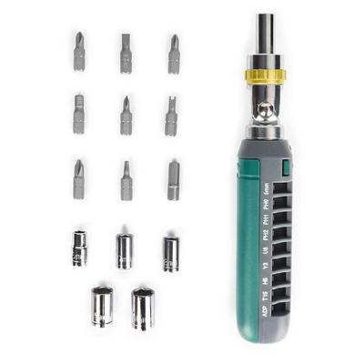 14 In 1 Magnetic Ratcheting Screwdriver Set for Furniture Assembly Home