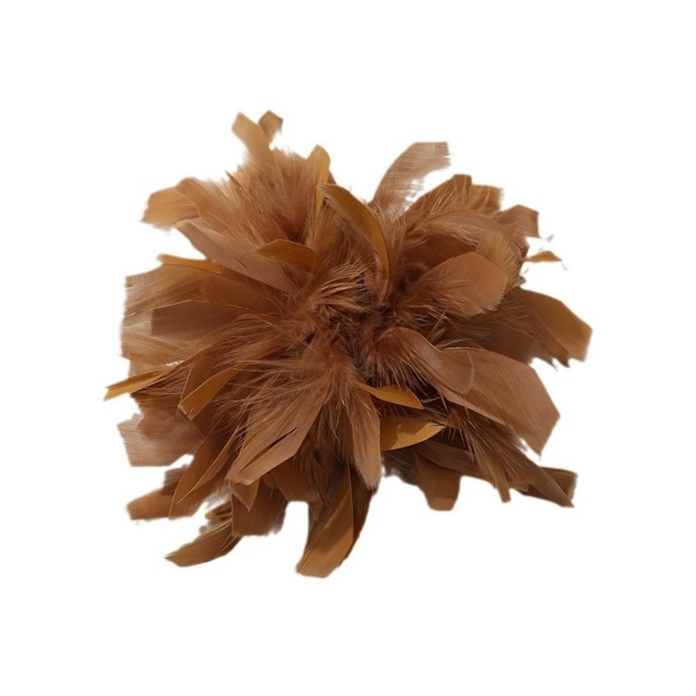 17cm Large Artificial Flower for Brooch Feather DIY Jewelry Simulated Flower Brooch Accessories Luxury Style Hair Accessories