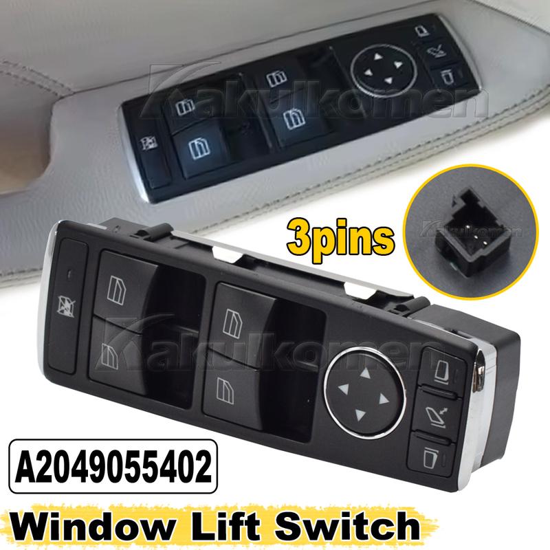 A2049055402 New Electric Power Master Window Switch For Mercedes Benz W204 W212 C207 A207 C E Class X204 A2128208310 A2049058202