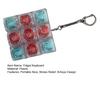 9-Keys Fidget Keyboard with Keychain Stress Relief Keyboard Finger Clicker Decompression Button Sensory Toy Backpack Hanging