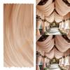 55KF Reusable Polyester Fabric Sheer Curtains Thick Drape Panels for Wedding Arch Canopys Decorations Event Backdrops
