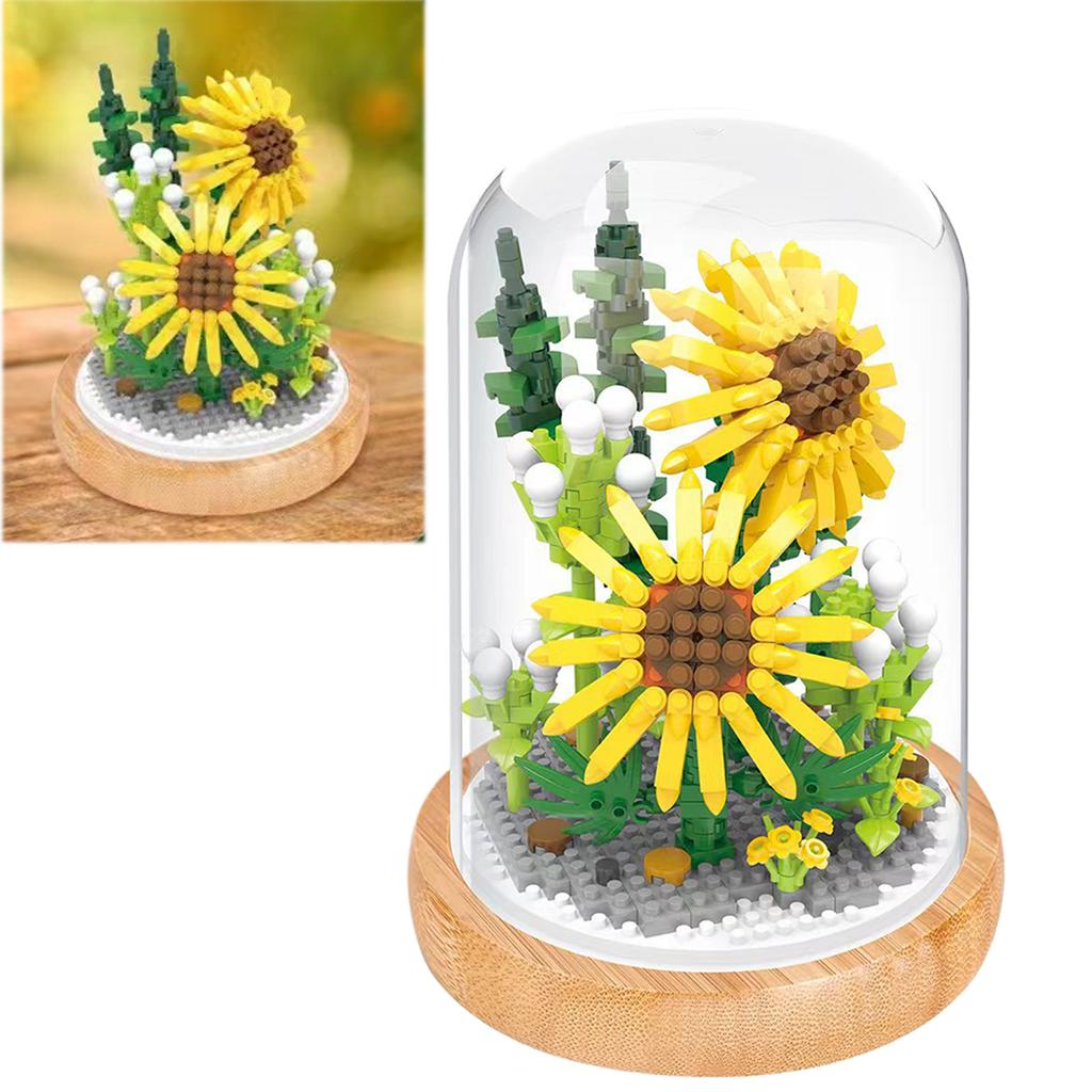 Plant Building Blocks Miniature DIY Building Blocks Bouquet Potted Plants Ornaments Decoration Toys