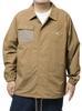 One Colors LOGOS PARK Men's Nylon Coverall, Sweat-Wicking, Quick-Drying, Outdoor Blouson Jacket, Size 2L, Beige (15)