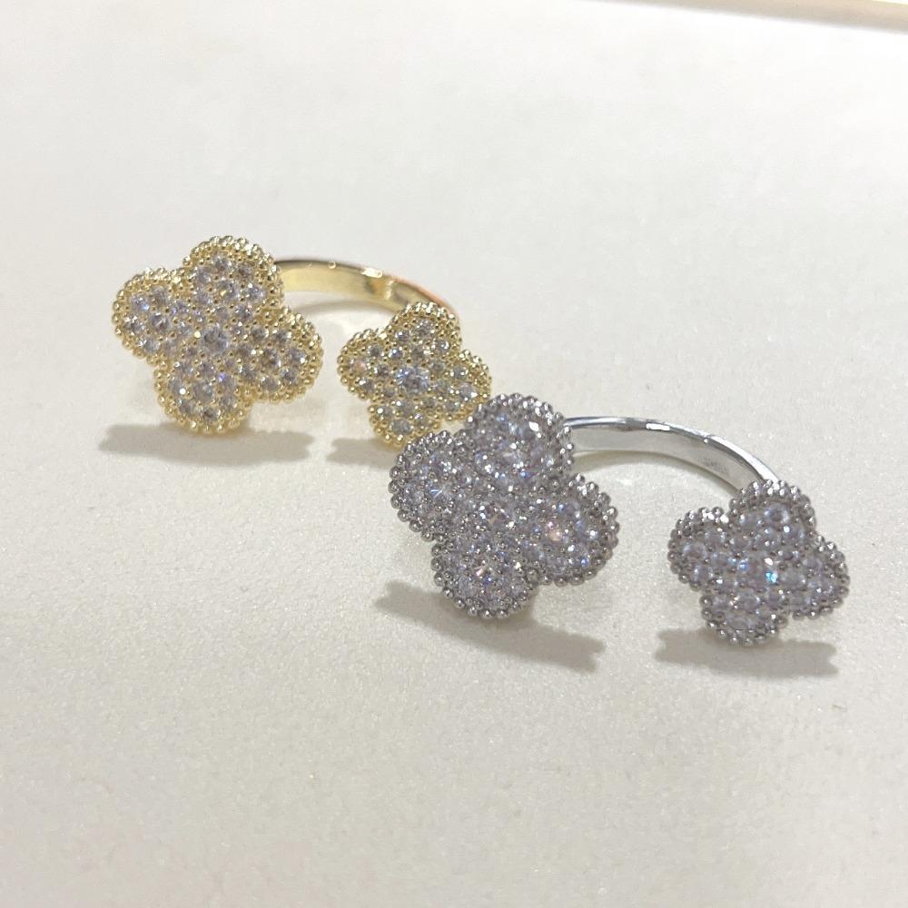 Four-leaf Clover Ring Subtly Luxurious High-end Non-fading Minimalist and Versatile