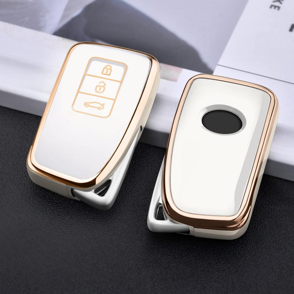 [OATSBASF] Lexus Key Case, LEXUS Smart Key Case (3 Buttons), TPU Material, Lightweight, Full