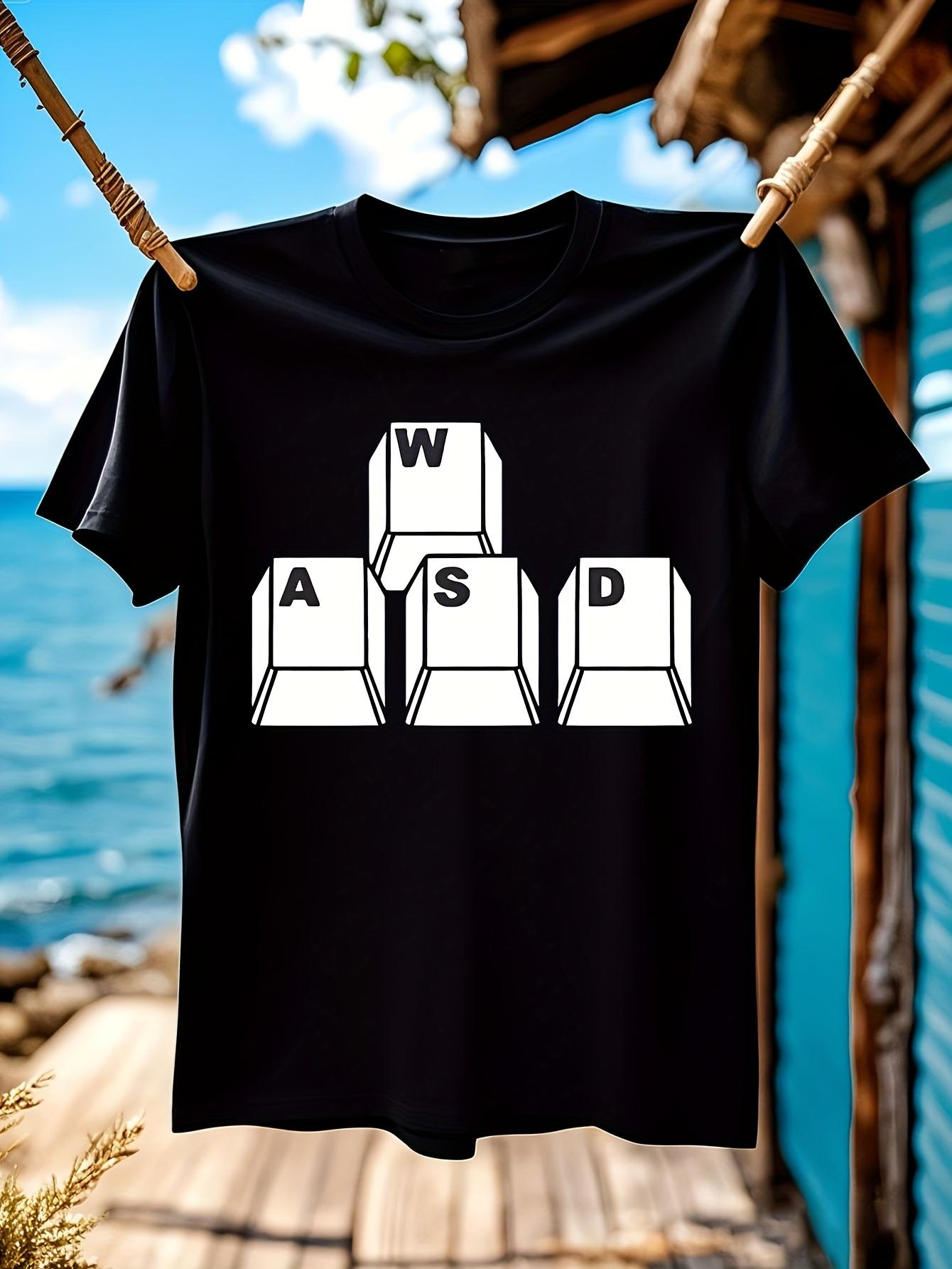 Gaming Keyboard Graphic Tshirt Graphic Tshirt - WASD Layo... XXL