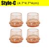 24/2pcs Chair Leg Caps with Non-slip Felt Floor Protector Pads Anti Scratch Table Leg Cover Plugs Furniture Foot Cover Sliders