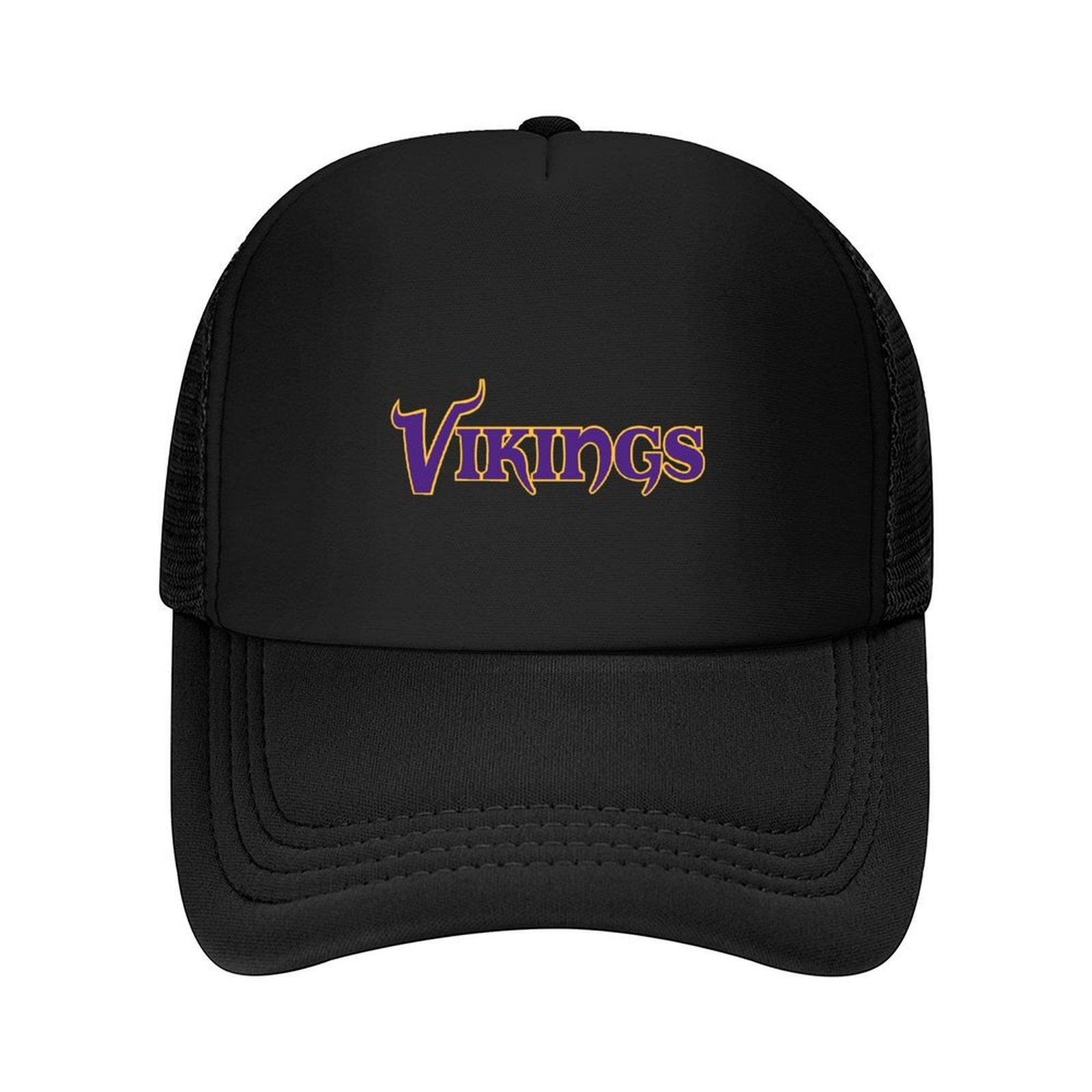 VikingsWordmark Baseball Cap Sun Cap Custom Cap derby hat Luxury Hat Mens Luxury Womens