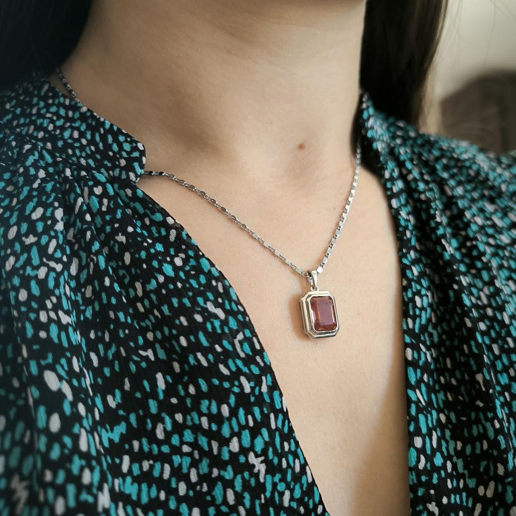 Серебряная подвеска с султанитом 3.275ct (2179917)