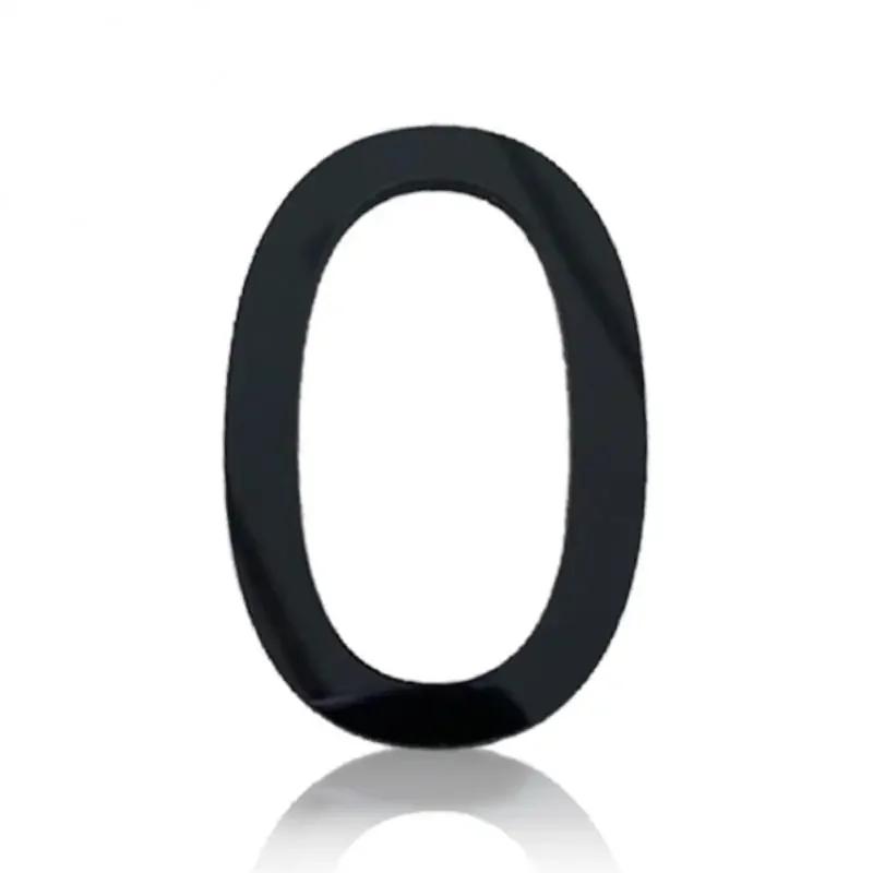 ZEXEF 3D Digits House Number Sticker Self Adhesive Door Plate Metal Sign Address Apartment Door Number Outdoor House Number