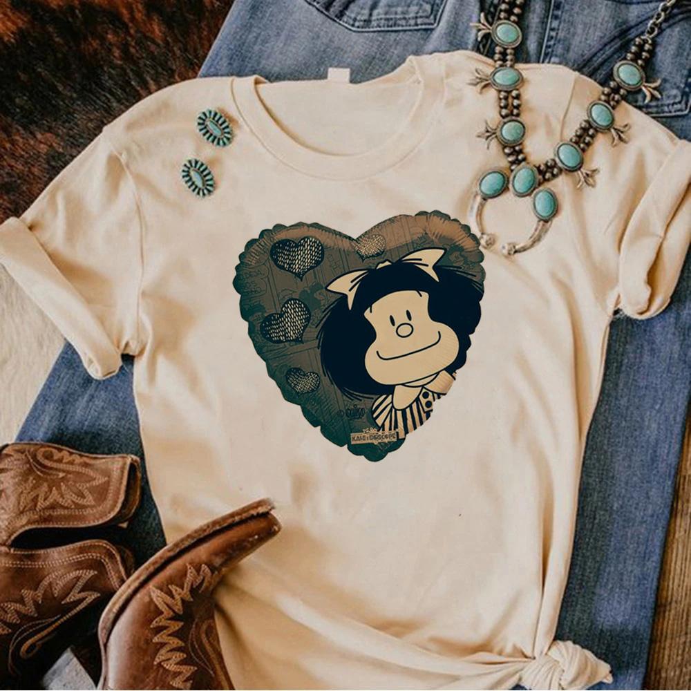 Mafalda T Shirt Women Summer T Shirt Female Graphic Streetwear Harajuku Clothing