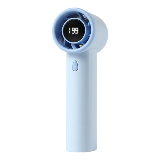 Portable Small Fan USB Charging LCD Display High-Speed Brushless Motor Digital Display Screen Mini Handheld Cooling Fan