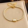 Gold Plated Emerald Cubic Zirconia Tennis Chain Bracelet