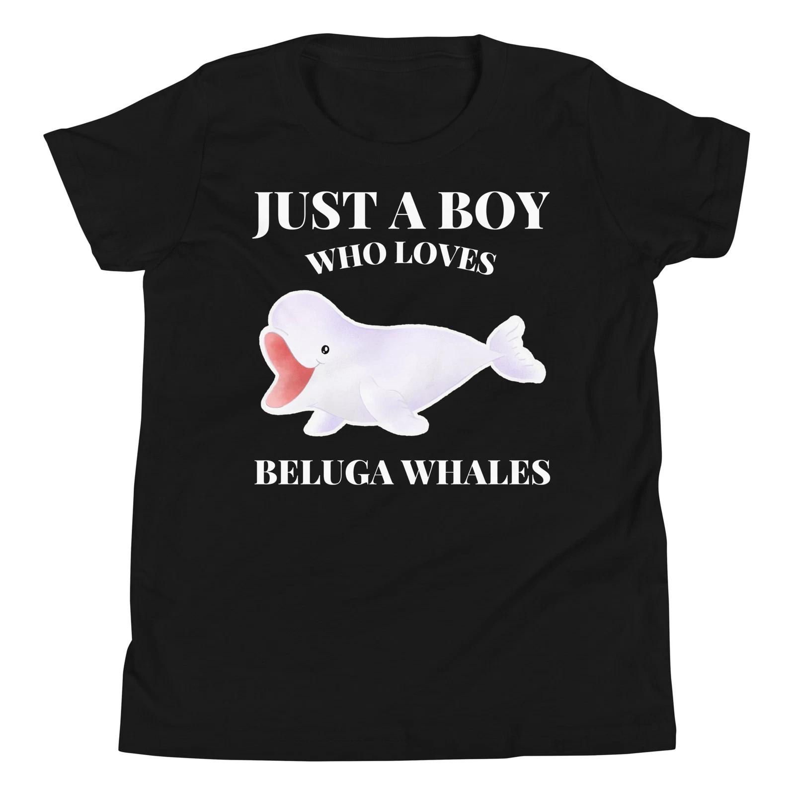 Just a Boy who loves Beluga Whales Ocean Mammal Ocean Animal Youth T-Shirt 150