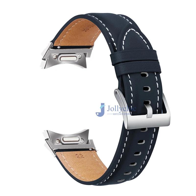 

Классический кожаный ремешок без зазоров для Samsung Galaxy Watch 6/5/4 40 мм 44 мм 5Pro 45 мм Band для часов 6/4 Classic 47 43 мм 46 42 мм Bracelet Galaxy Watch 6 5 4