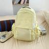 Schoolbag Large Capacity Solid Color Backpack Women's 1011 New High Value Cute Student Schoolbag Versatile Travel Backpack Tide