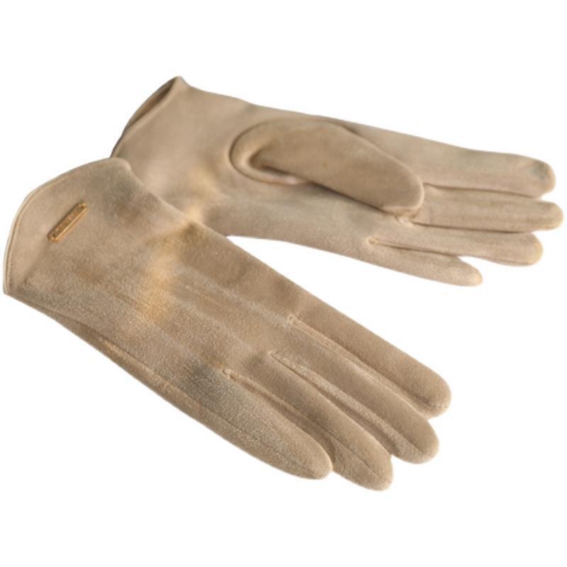 Velvet Thickened Warm Imitation Deer Leather Gloves Riding Versatile Fingers for Women Windproof and Warm Touch Screen