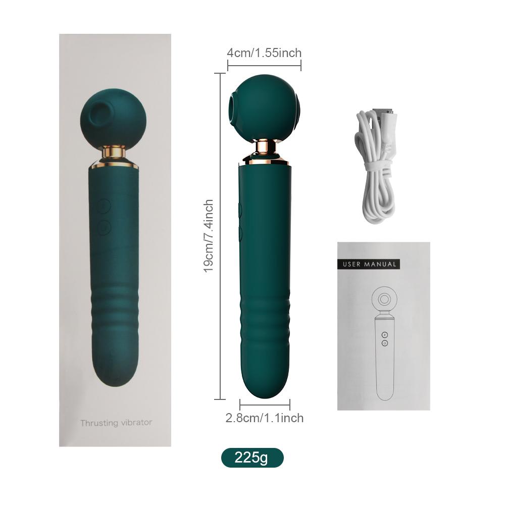 3 In 1 Clitoris Sucking Telescopic Dildo Vibrator Female Vaginal Clit Sucks Stimulator G Spot Vibrating Sex Toys For Women Couple