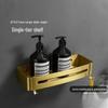 Xuanyong Brushed Gold Aluminum Bathroom Basket Set (Triangular & Square)