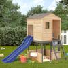 VidaXL Outdoor Playground Dark Grey Solid Fir Wood, Playground, Wooden Playset, Play Set 3376142
