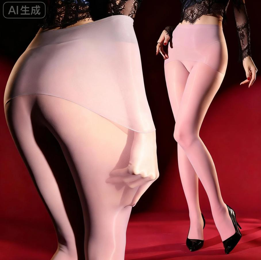 [Drilling Light] Thick Black Aesthetic Oily Seamless Stockings Women'S 100D Velvet Black Silk Leggings Horse Oil Pantyhose
