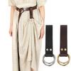 Hook Strap Medieval Belt Skirt Hikes Double Ring Faux Leather Loop Renaissance Adult Accessory Vikings Mug Hook Strap Women Long