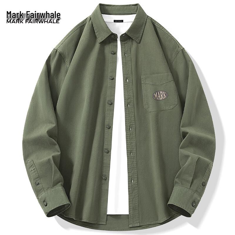 Mark Fairwhale Men's Business Casual Cotton Long-Sleeve Shirt