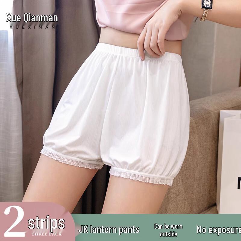 Women's Ice Silk Lace Safety Shorts