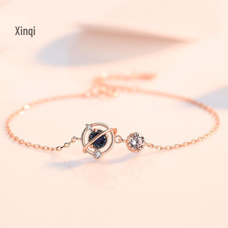 Blue Starry Sky Women's Bangle - Dreamy Planet Design