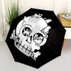 1pc Skull Cats Automatic Open/Close Umbrella, Portable Folding Umbrella for Travel, Themed Events, It Is Suitable As a Gift for Various Festivals, Out