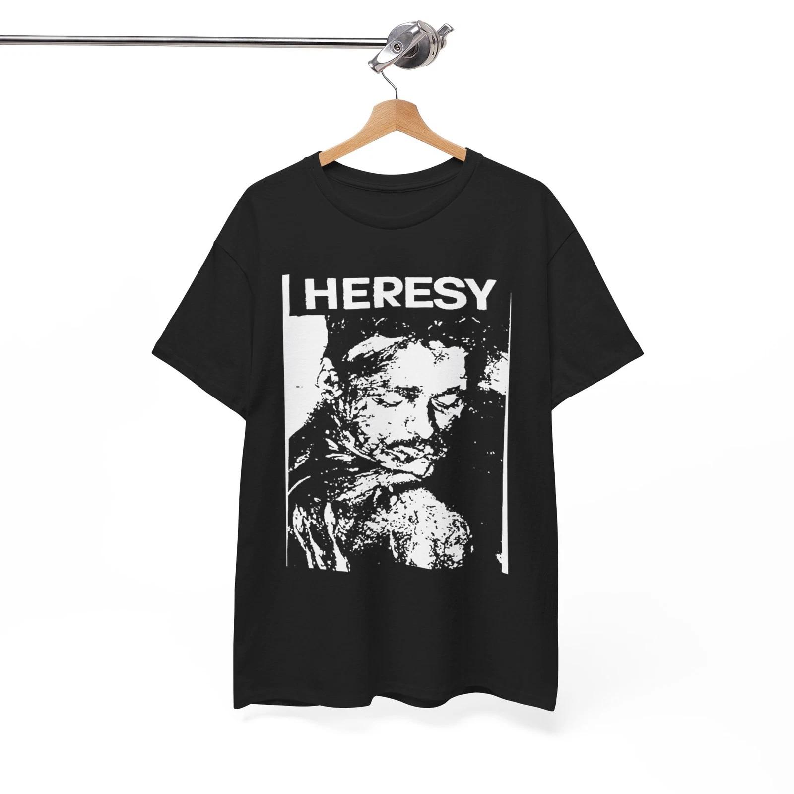 HERESY Футболка группа Хардкор Панк Рок Анархо, Унисекс S
