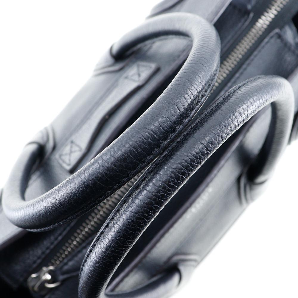 Celine Gepäck Handtasche 167793 Micro Shopper schwarz Kalbsleder Damen Gebraucht