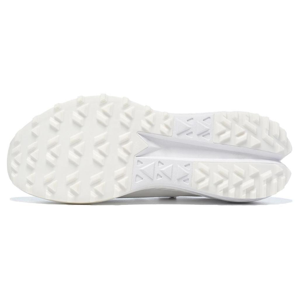 Li Ning Comfortable Cushioning Slip Resistant Abrasion Resistant Low top Running Shoes Men's White ARNT001-2