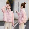 Fashion, fashion, new cotton-padded clothes, short foreign-style jackets, new autumn and winter cotton-padded clothes, black beige and pink thick.