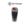 Male Female DC Connector 2.1mm X 5.5mm Power Plug Adapter for CCTV Cameras LED Strip Light