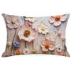 New Retro Floral Pillowcase Creative Oil Painting Engraving Style Print Home Sofa Cushion Pillowcase