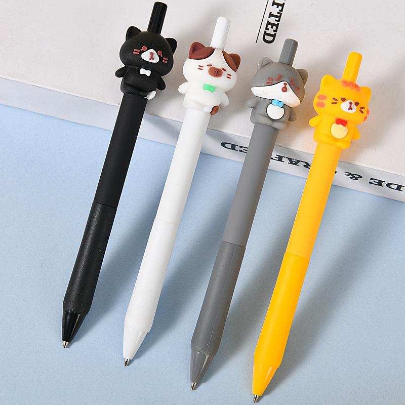 Creative 3D Cartoon Animal Mechanical Pencil with Soft Grip - Click-Action Student Stationery