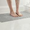 Grid Texture Bathroom Pad with Suction Pad Bathtub Mat Bathroom Rug Pedal Pad  Toilet