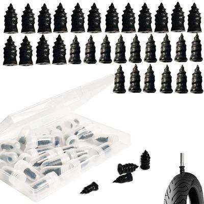 Rubber Screw Tire Plugs Car Tire Repair Kit Portable Repair Nails Screws Tires Quick Puncture Repair Tools For Car Electric Bike