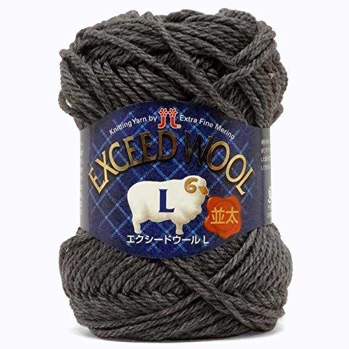 

Hamanaka Exceed Wool L шерстяная нить средней толщины, цвет 328, серый, 40 г, прибл.. 80м 0071