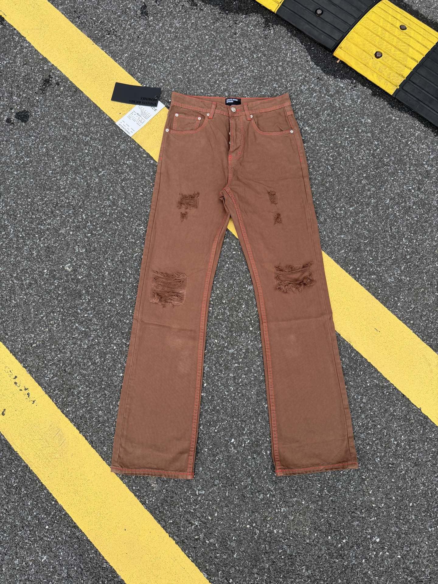 Melancholy Jeans American High Street Style 28 хаки
